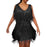 Black Sequin Tassel Fringe Mini Dress On Sale