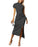 Elegant Asymmetric One Shoulder Cocktail Party Ruched Side Slit Black Dress On Sale