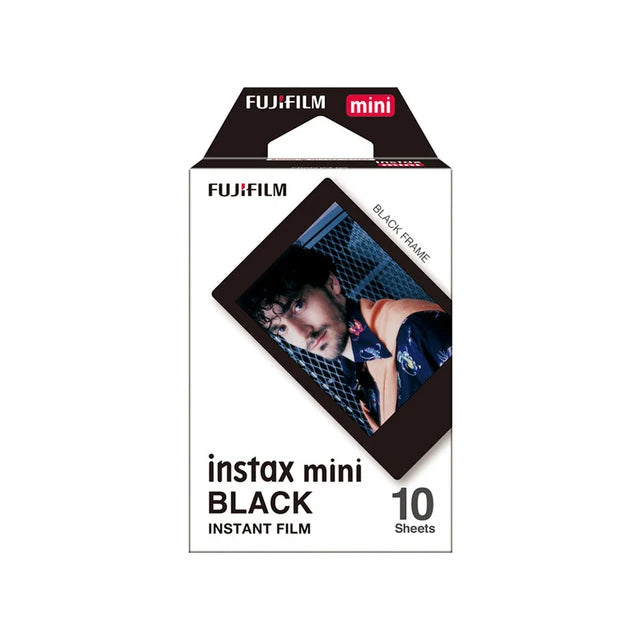 Black Frame Fujifilm Instax Mini Film 10 Sheets Exposures Papers Color Design for Fuji Mini Instant Film Camera On Sale