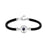 I Love You in 100 Languages Projection Black Silver Bracelet On Sale