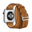 Brown Double Tour Leather Wrap Watch Bracelet For Apple iWatch On Sale