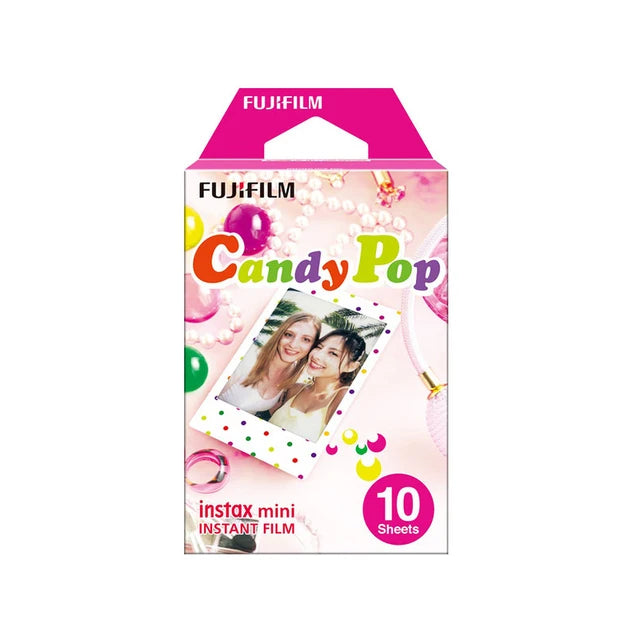 Candy Pop Fujifilm Instax Mini Film 10 Sheets Exposures Papers Color Design for Fuji Mini Instant Film Camera On Sale 