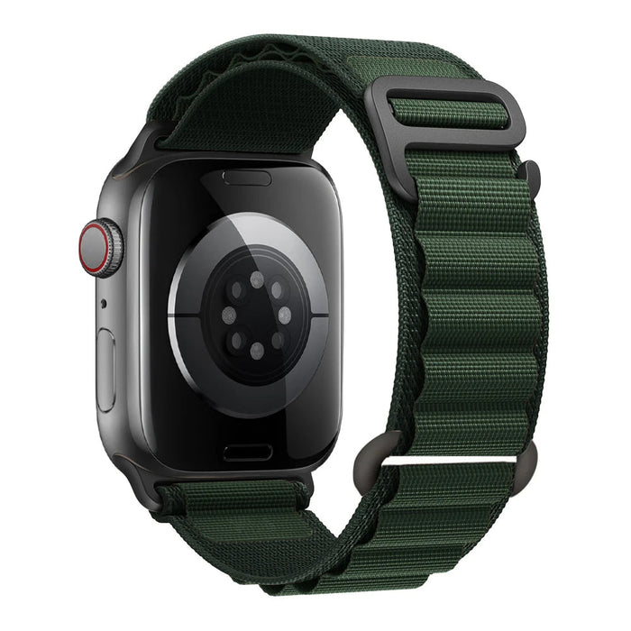 Dark Green Black Alpine Loop Collection For Apple Watch Series On Sale