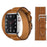 Brown Double Tour Leather Wrap Watch Bracelet For Apple iWatch On Sale