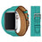 Green Double Tour Genuine Leather Wrap Bracelet For Apple Watch Series 38mm, 40mm, 41mm, 42mm, 44mm, 45mm, 46mm, 49mm All Models On Sale