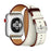 Rice White Double Tour Leather Wrap Watch Bracelet For Apple Watch On Sale