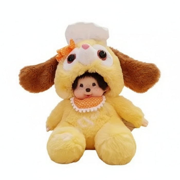 20cm Miichi Monkey Monchhichi Pudding Dog Dress Up Costume Collection Soft Plush Doll On Sale