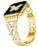 Gold Butterfly Rhinestone Stainless Steel Adjustable Chain Watch Band For Apple Watch 38mm 40mm 42mm 44mm 45mm 49mm On Sale