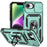 Green Rugged Armor Phone Case With Camera Cover For iPhone Pro Max, Plus, 16, 15, 14, 13, 12 On Sale