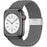 Grey Stretchable Braided Loop Apple Watch Bracelet For iWatch Series On Sale