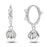 Seashell Pearl Elegant Ocean-Inspired 925 Sterling Silver Hoop Earrings On Sale
