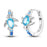 Sea Turtle Elegant Ocean-Inspired 925 Sterling Silver Hoop Earrings On Sale