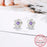 Moissanite 925 Sterling Silver Sakura Earrings On Sale