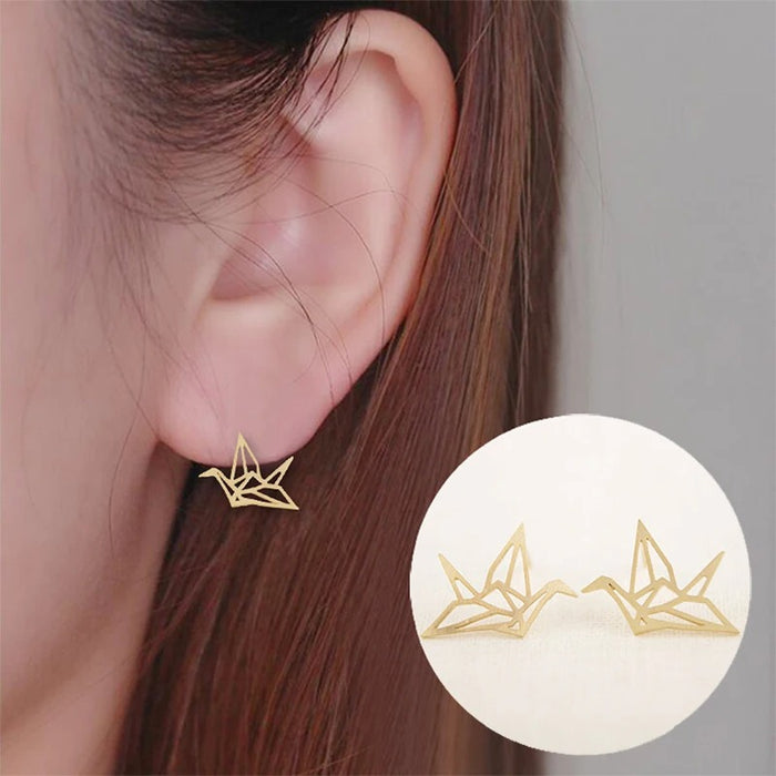 Origami Crane Earrings On Sale