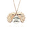 Rose Gold Sunflower Open Locket Pendant Necklace On Sale