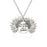 Silver Sunflower Open Locket Pendant Necklace On Sale
