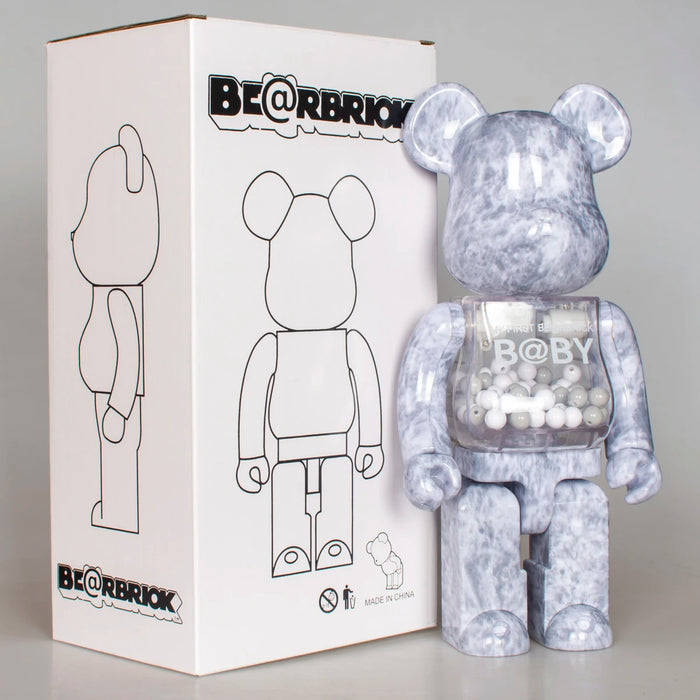 400% My First Baby Bearbrick Series Nebula Bear Statuette Pop Art Decor Collection On Sale