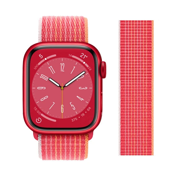 New Red Apple Watch Band Straps For iWatch Series 10, 9, Ultra, 8, SE, 7, 6, 5, 4, 3 On Sale