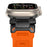 Black Orange 316L Stainless Steel Connectors Adjustable Loop Rugged Sports Bands For Apple Watch Strap Series 42mm, 44mm, 45mm, 46mm, 49mm On Sale