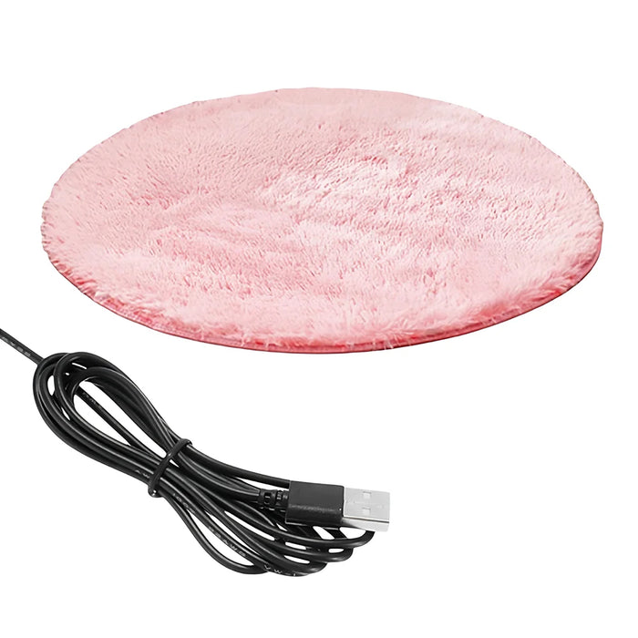 Pink USB Warm Plush Blanket Heating Pad For Pets On Sale