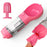4-In-1 Multifunctional Pink Pet Water Bottle With Food Feeder, Waste Bag, And Poop Shovel On Sale