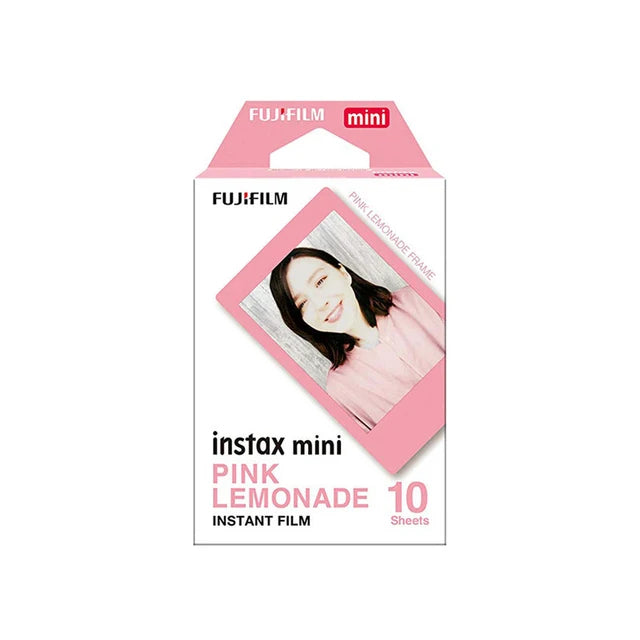 Pink Lemonade Fujifilm Instax Mini Film 10 Sheets Exposures Papers Color Design for Fuji Mini Instant Film Camera On Sale