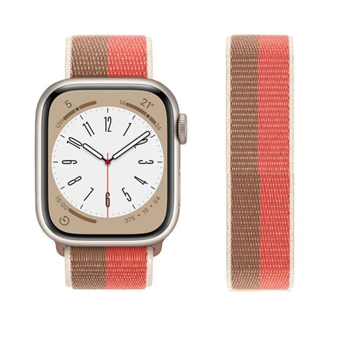 Pink Pomelo Tan Apple Watch Band Straps For iWatch Series 10, 9, Ultra, 8, SE, 7, 6, 5, 4, 3 On Sale