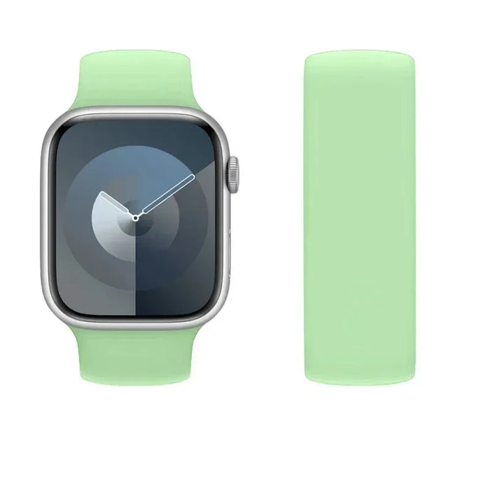 Pistachio Solo Loop Silicone Watch Band For Apple Watch On Sale