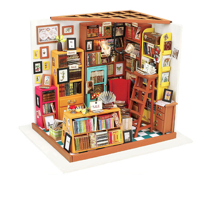 Sam's Study Miniature Dollhouse 3D Model Building Kits On Sale