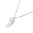 Natural Opal Quartz Crystal Hexagonal Pillar Bullet Pendant Necklaces On Sale