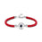 I Love You in 100 Languages Projection Red Silver Bracelet On Sale