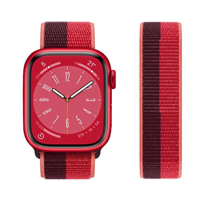 Red Apple Watch Band Straps For iWatch Series 10, 9, Ultra, 8, SE, 7, 6, 5, 4, 3 On Sale