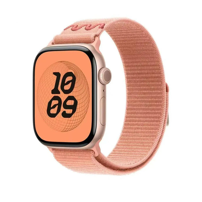 Rosy Mountain Glow Nylon Sport Loop Watch Straps Collection For Apple Watch 38mm, 40mm, 41mm, 42mm, 44 mm, 45mm, 46mm, 49mm On Sale