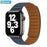 Dark Blue Silicone Link Magnetic Loop Apple Watch Band On Sale