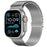 Silver Color Milanese loop Apple Watch Strap For iWatch Ultra 2, Series 10, 9, 8, 7, 6, 5, SE, 4, 3 On Sale