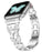Silver Butterfly Rhinestone Stainless Steel Adjustable Chain Watch Band For Apple Watch 38mm 40mm 42mm 44mm 45mm 49mm On Sale