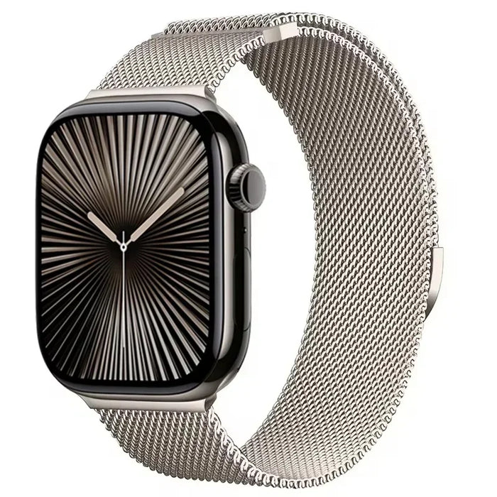 Starlight Stainless Steel Mesh Watch Band With Magnetic Clasp For Apple Watch Band 38mm, 40mm, 41mm, 42mm, 44mm, 45mm, 46mm, 49mm On Sale