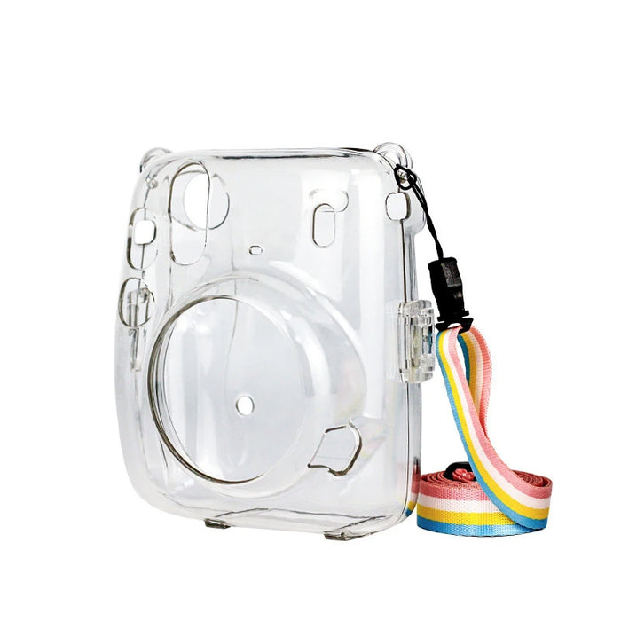 Fujifilm Instax Mini 11  Camera Clear Hard Case With Rainbow Strap On Sale