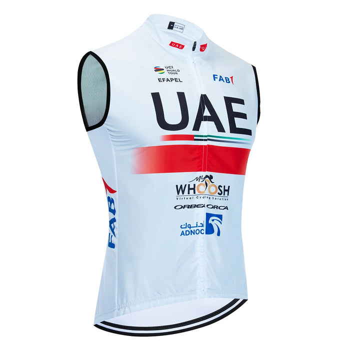 White Sleeveless Cycling Jersey – Breathable Quick-Dry Bike Shirt with Full Zip for Road Cycling and Training On Sale