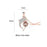 I Love You in 100 Languages Projection Necklace Pendant With Dolphin Design In Rose Gold On Sale