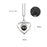 I Love You in 100 Languages Projection Necklace Pendant With Heart Shape Design In Silver On Sale