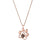 I Love You in 100 Languages Projection Necklace Pendant With Paw Design In Rose Gold On Sale
