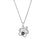 I Love You in 100 Languages Projection Necklace Pendant With Paw Design In Silver On Sale