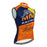 Orange Sleeveless Cycling Jersey – Breathable Quick-Dry Bike Shirt with Full Zip for Road Cycling and Training On Sale