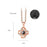 I Love You in 100 Languages Projection Necklace Pendant With Windmills Cross In Rose Gold On Sale