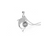 I Love You in 100 Languages Projection Necklace Pendant With Dolphin Design In Silver On Sale