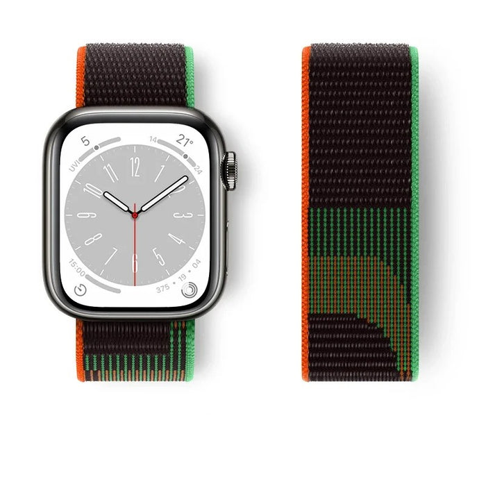 Black Unity Nylon Watch Straps Collection For Apple Watch 38mm, 40mm, 42mm, 44 mm On Sale