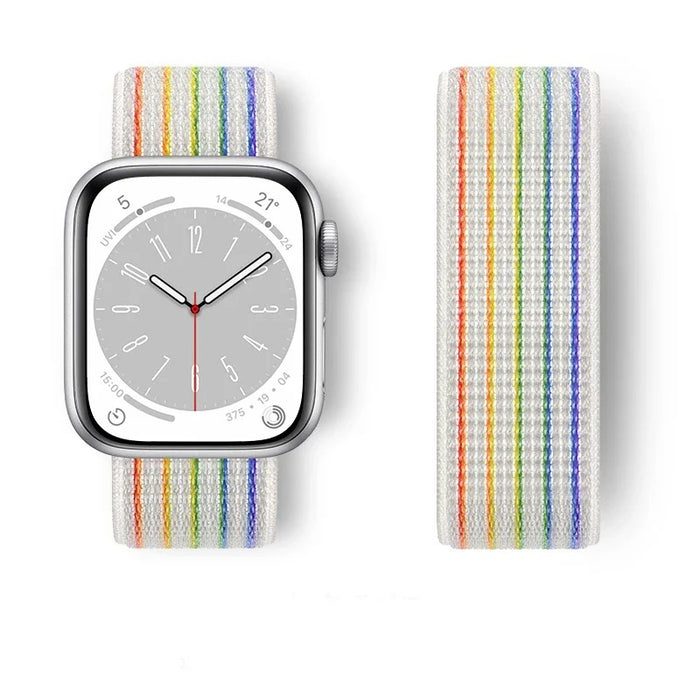 NIKE Pride Nylon Watch Straps Collection For Apple Watch 38mm, 40mm, 42mm, 44 mm On Sale