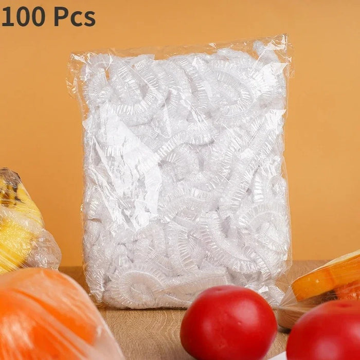 100 PCS Universal  Plastic Wrap for Food Bowls On Sale