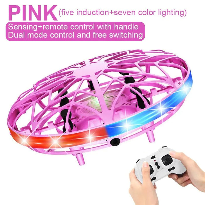 Pink Lightning Mini UFO Remote Dual Mode Control Drone One Sale